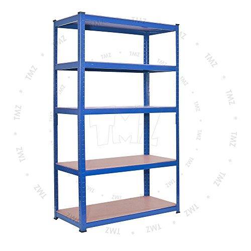 (1800 x 900 x 450)mm heavy duty boltless metal steel shelving shelves storage unit Industrial BLUE