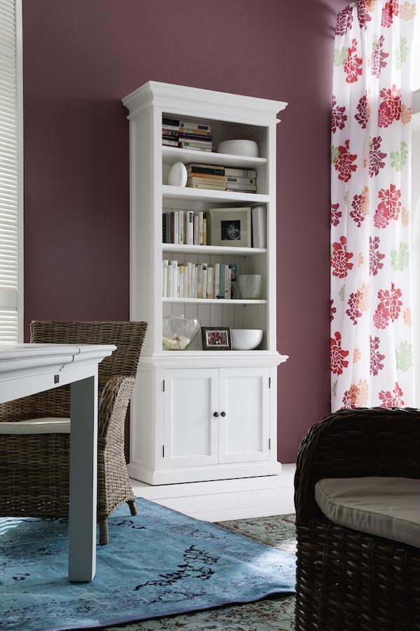 Hamptons Style Hutch Bookcase - CLEARANCE