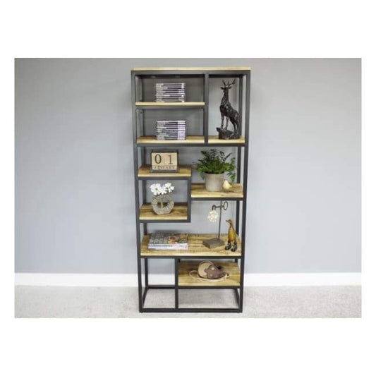 Iron & Mango Wood Shelving Unit