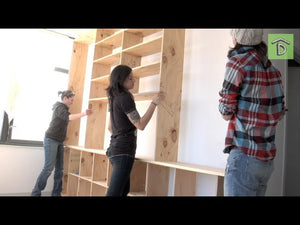Allison Oropallo of HGTV's All-American Handyman helps Anna and Shelly build an originally-designed 9'x11' shelving unit! Subscribe to DIGS!