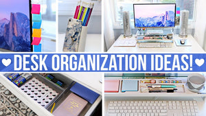 Easy office and desk organization ideas