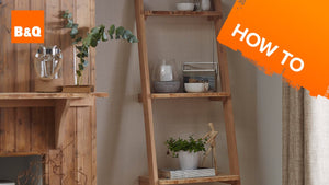 Create a dramatic and contemporary piece of furniture in just a few steps, achieving the look of a rustic ladder