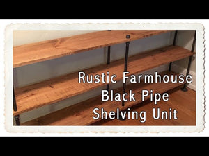 In this video, my husband and I share how we made a pipe shelving unit for our dining room