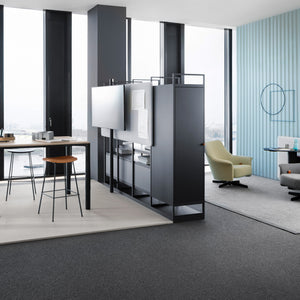 Dezeen Showroom: London studio Pearson Lloyd has created the multifunctional PORTS Storage shelf for office furniture brand Bene.