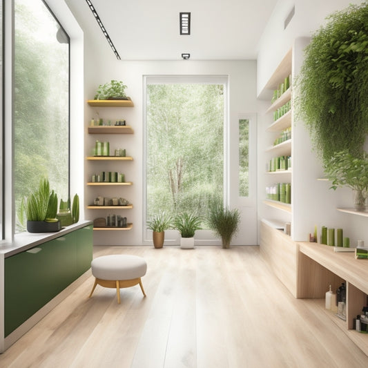 Showcasing Style and Sustainability With Solar-Powered Salon Display Shelves