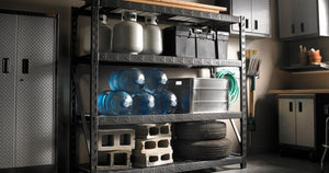 Welded Steel 4-Shelf Garage Shelving Unit Only $137.99 at Home Depot (Regularly $230) | Supports Up to 8,000 Pounds