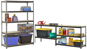 Adjustable 5-Tier Metal Storage Rack Only $89 Shipped on Walmart.com (Reg. $130) | 2 Assembly Options