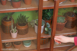 How to upcycle a mid-century cabinet into an indoor plant nursery