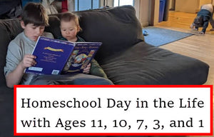 Homeschool Day with Ages 11, 10, 7, 3, and 1