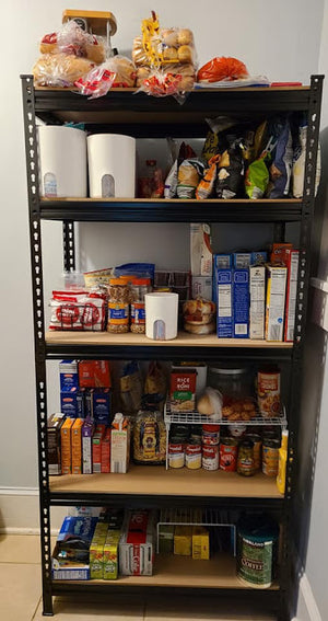 How We Updated Our Pantry Area with a New Shelving Unit from Yaheetech #Review