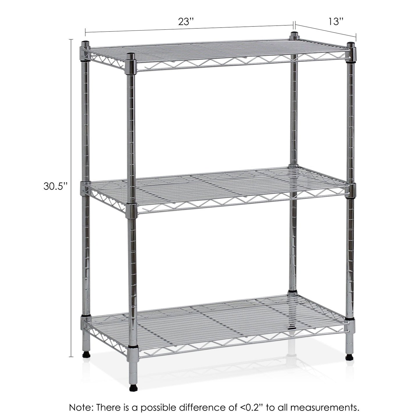 Furinno 3-Tier Wire Shelving WS15001