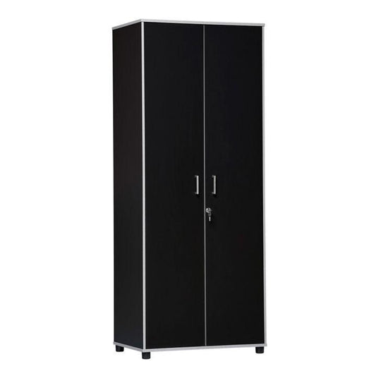 2 Door Storage 74" Floor Cabinet Charcoal