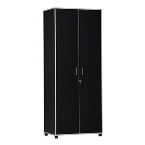 2 Door Storage 74" Floor Cabinet Charcoal