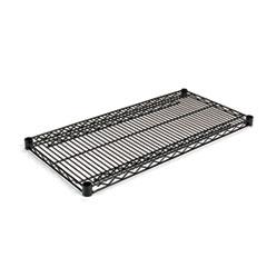 Alera® Industrial Wire Shelving Extra Wire Shelves, 36w x 18d, Black, 2 Shelves/Carton