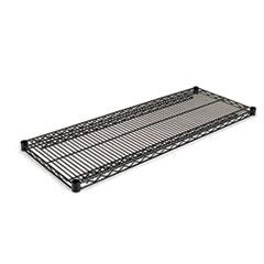 Alera® Industrial Wire Shelving Extra Wire Shelves, 48w x 18d, Black, 2 Shelves/Carton