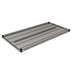 Alera® Industrial Wire Shelving Extra Wire Shelves, 48w x 24d, Black, 2 Shelves/Carton