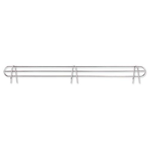 Alera® Wire Shelving Back Support, 48″ Wide, Silver, 2 Supports/Pack