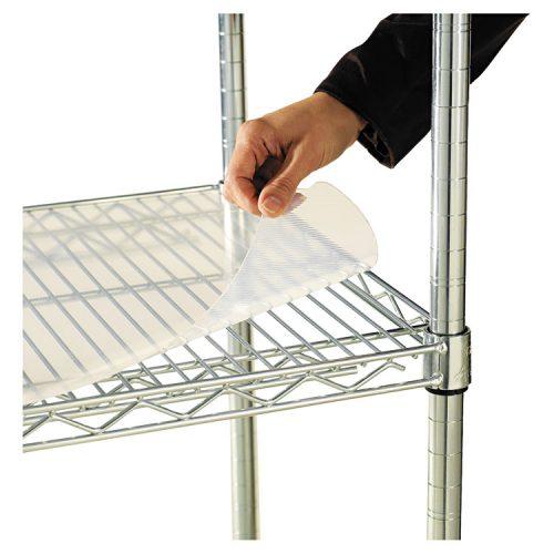 Alera® Shelf Liners For Wire Shelving, Clear Plastic, 48w x 18d, 4/Pack