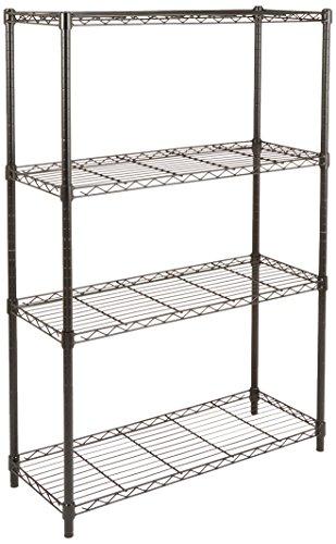 AmazonBasics 4-Shelf Shelving Unit - Black