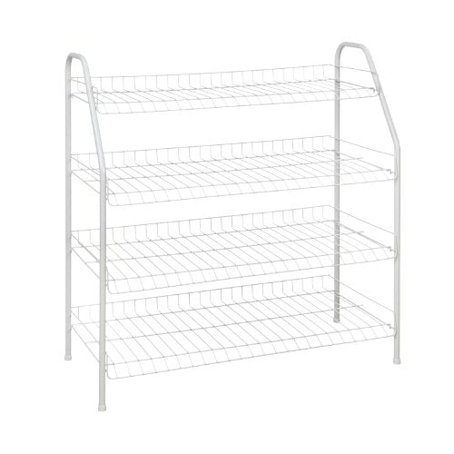 ClosetMaid 8131 4-Tier Freestanding Shoe Rack, White