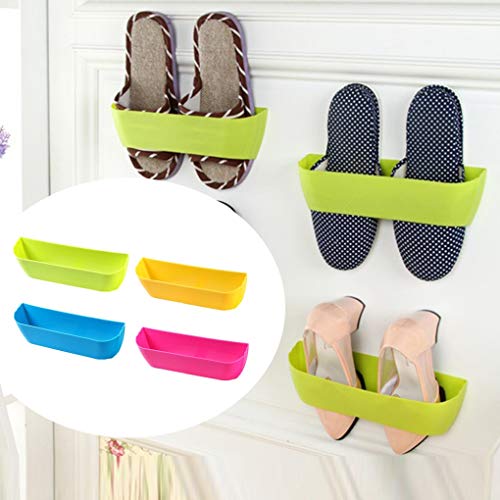 Shoe Hanger - Shoe Rack Plastic Shelf Holder Hanger Bathroom Wall Storage Shelving - On Metal In Dry Bag Duty Hooks Washable Holder Large