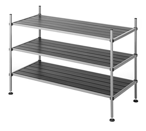 Whitmor 3 Tier Closet Storage Shelves - Shoe Rack and Home Organizer