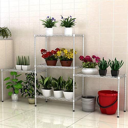 5 Tier Wire Shelving Units, Heavy Duty Adjustable Stacking Shelves Storage Rack Organizer for Laundry Bathroom Kitchen Pantry (US Stock)