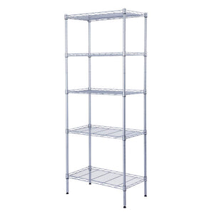 SINGAYE Storage Rack Silver 5-Tier Mesh Shelving Unit Storage Shelves Metal for Pantry Closet Kitchen Laundry 23.6" L x 14" W x 59.1" H