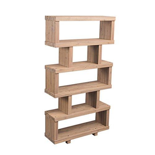 Contemporary Wooden Freestanding Display Wall Divider Shelf Unit Bookcase