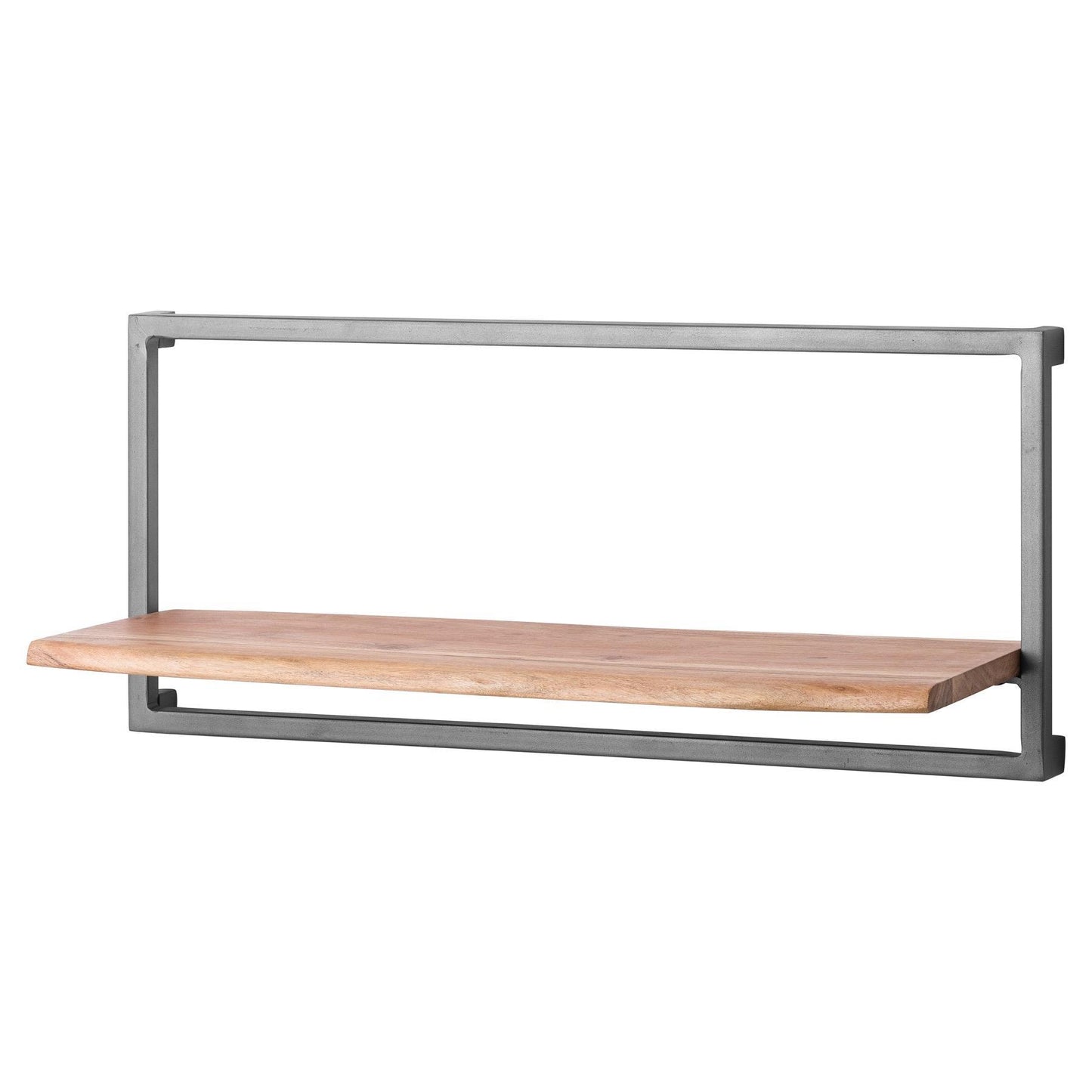 35 x 80cm Live Edge Metal & Wood Shelf