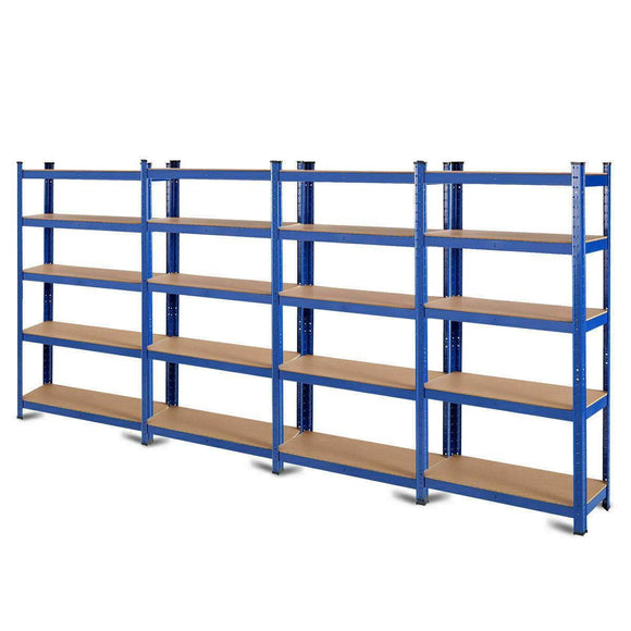 Tangkula Metal Storage Shelves, Heavy Duty Steel Frame 5-Tier Organizer, High Weight Capacity with Adjustable Shelves, Multi-Use Storage Rack for Home Office Garage,Storage Metal Shelf (36