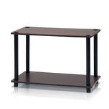 Furinno 2-Tier Shelf/End Table 11250DBR/BK
