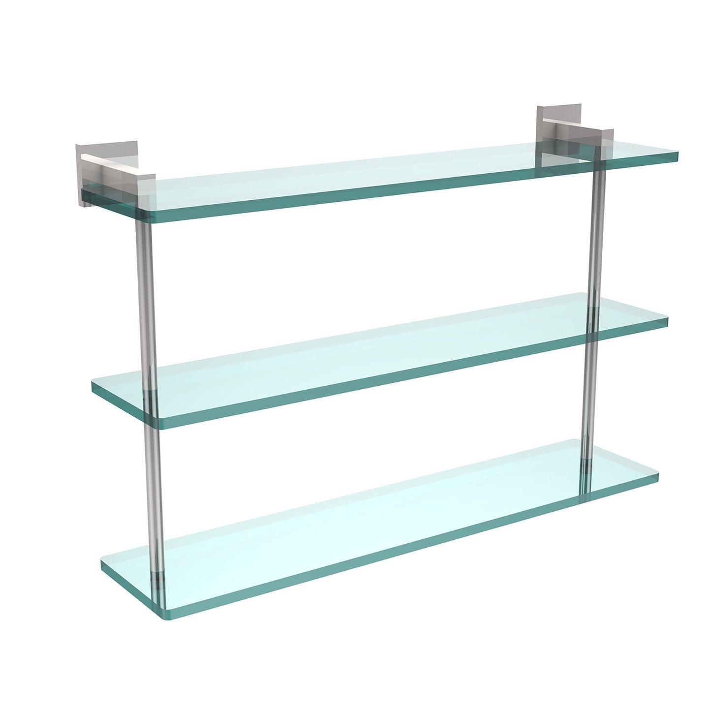 Allld|#Allied Brass MT-5-22-PC Montero Collection 22 Inch Triple Tiered Glass Shelf,