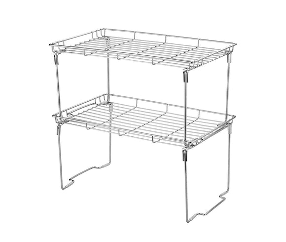 Stackable and Foldable Kitchen Shelf Organizer 15