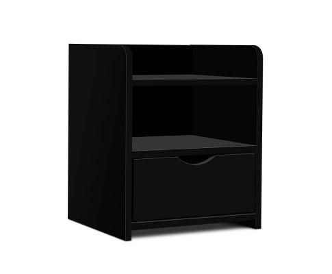 Artiss Bedside Table Drawer - Black