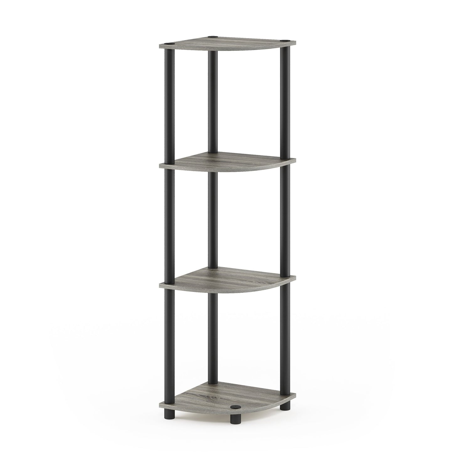 Furinno 4-Tier Multipurpose Shelving Unit 12078GYW/BK