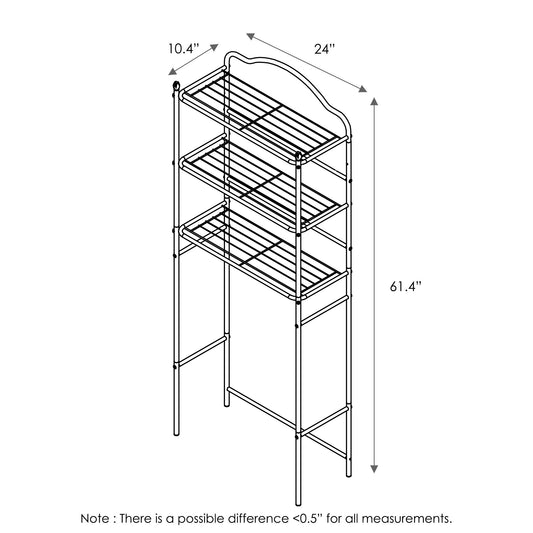 Furinno 3-Tier Space Saving Shelf WS17218