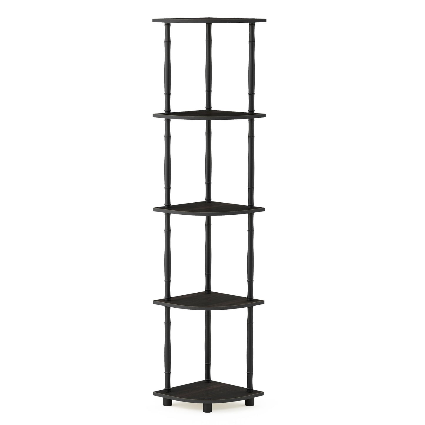 Furinno 5 Tier Corner Display Rack 18035EX/BK