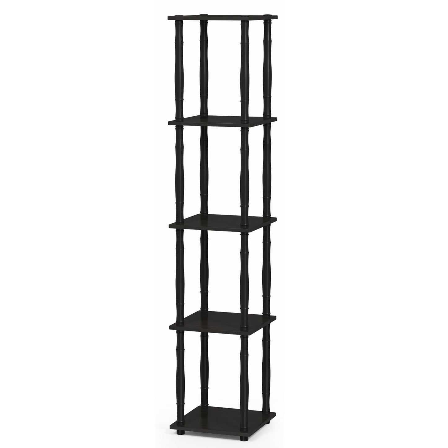 Furinno 5-Tier Corner Square Rack 18033EX/BK