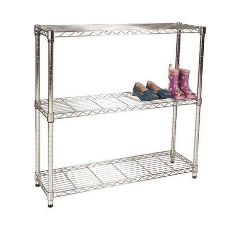 Flexible Chrome Shelving Long Slim