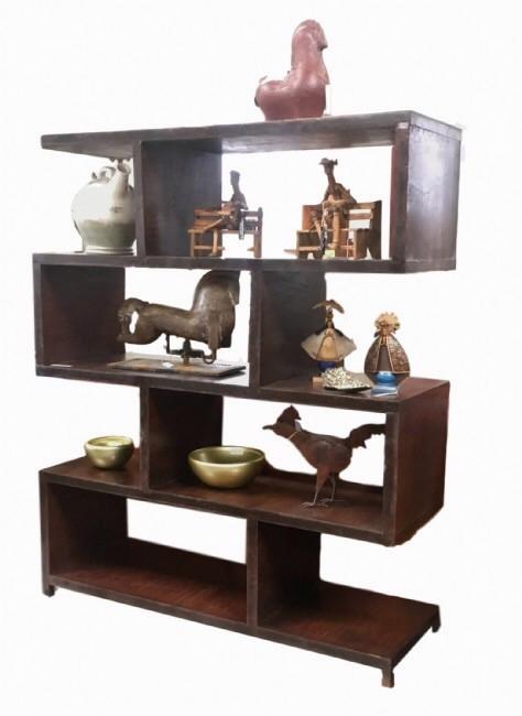 Eduardo Modern Rustic Hand Forged Iron Shelving Unit 1.5m x 1.8m