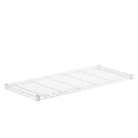 16x36-Inch Steel Shelf with 250-lb Weight Capacity, White