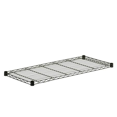 16x36-Inch Steel Shelf 350-lb Weight Capacity, Black