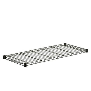 16x36-Inch Steel Shelf 350-lb Weight Capacity, Black