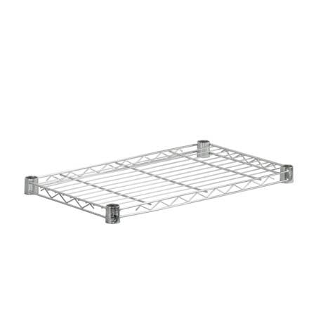 14x24-Inch Steel Shelf with 350-lb Weight Capacity, Chrome