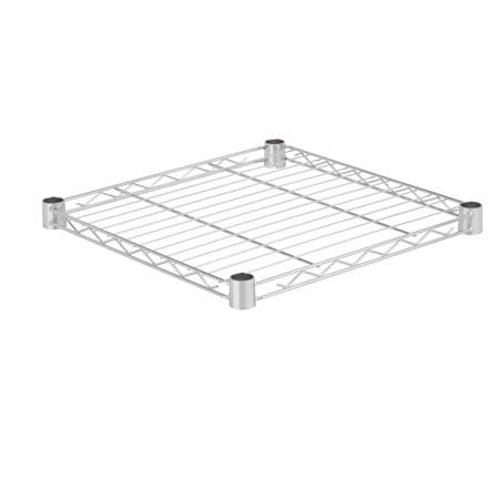 18x18-Inch Steel Shelf with 350-lb Weight Capacity, Chrome