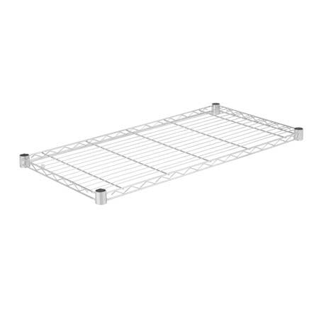 18x36-Inch Steel Shelf with 350-lb Weight Capacity, Chrome