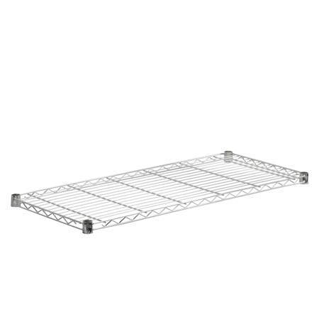 18x42-Inch Steel Shelf with 350-lb Weight Capacity, Chrome