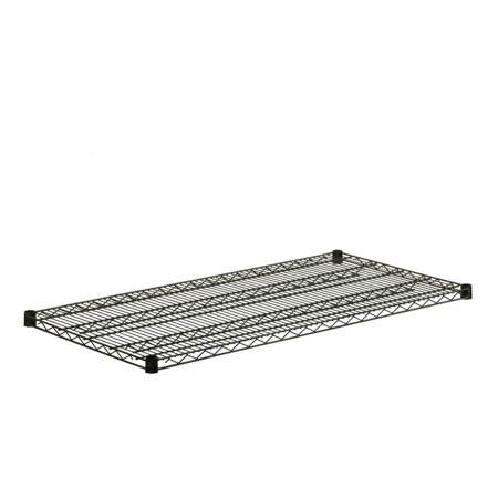 24x48-Inch Steel Shelf with 800-lb Weight Capacity, Black