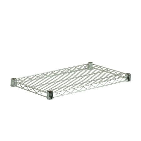 14x36 Steel Shelf with with 800lb Weight Capacity, Chrome